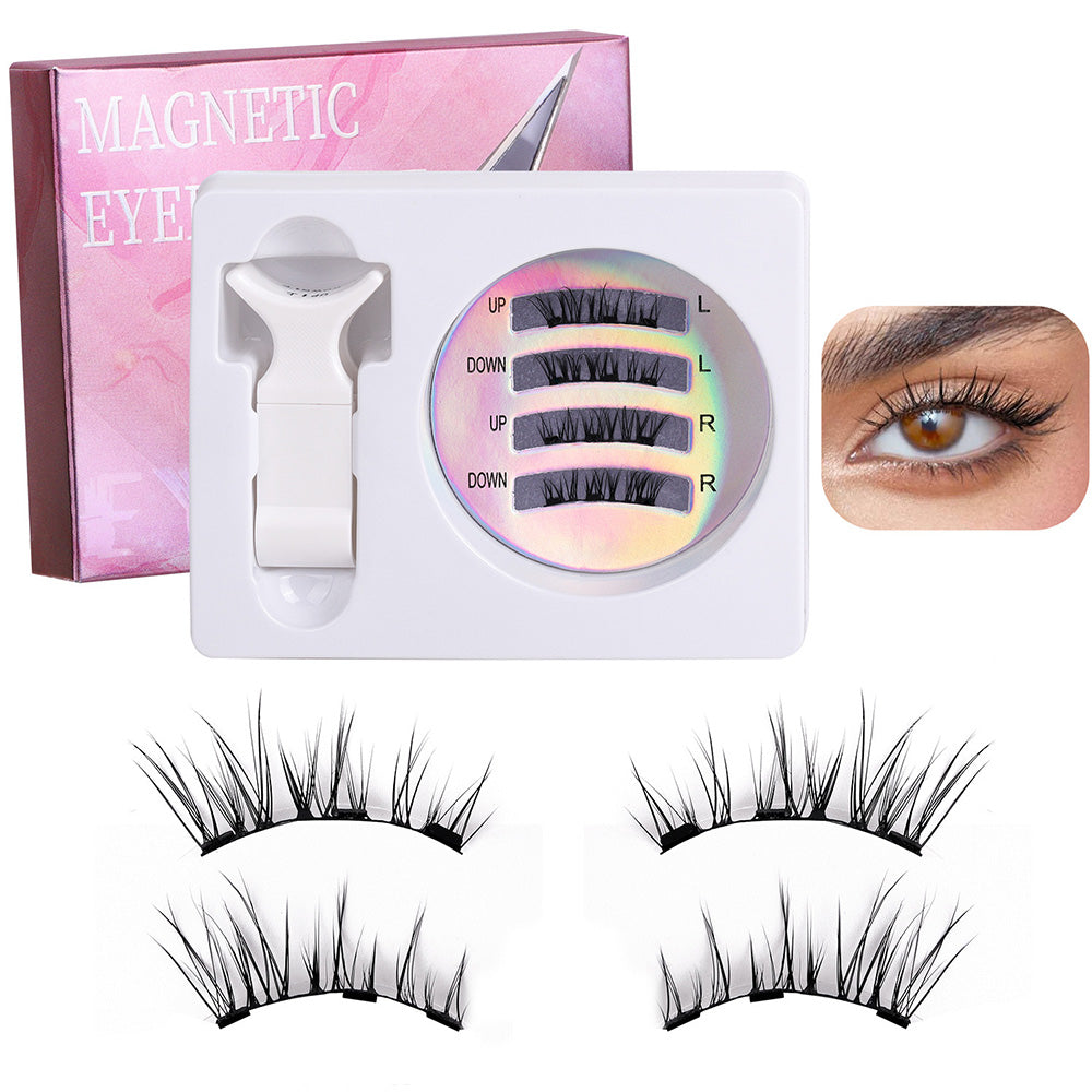 Eyelashes Kit With Clip Reusable Attractive Lashes No Glue Needed Lashes Kit