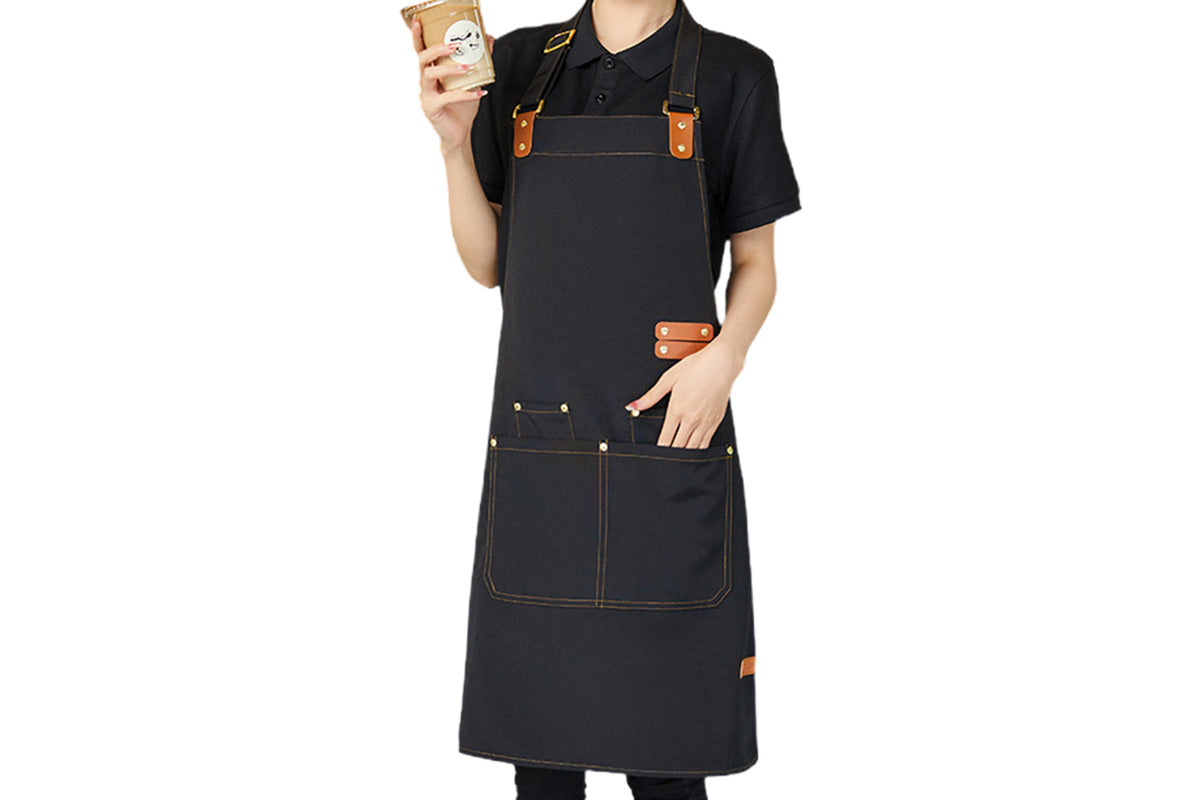 Waterproof Kitchen Apron Oil Resistant Chef Apron with Adjustable Neck