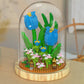 Building Blocks Flower Set Rose Flower Bouquets Toys with Dust Cover Home Decor