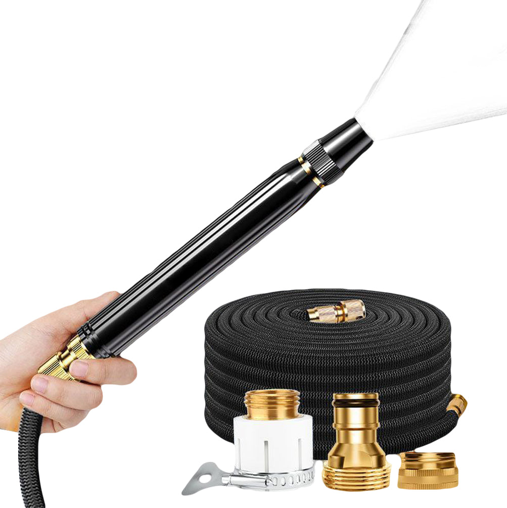 5-15m Expandable Garden Water Hose with Spray Nozzle for Car Wash