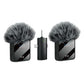 3 in 1 Wireless Lavalier Microphone for iPhone Android Camera Noise Cancelling Lapel Mic