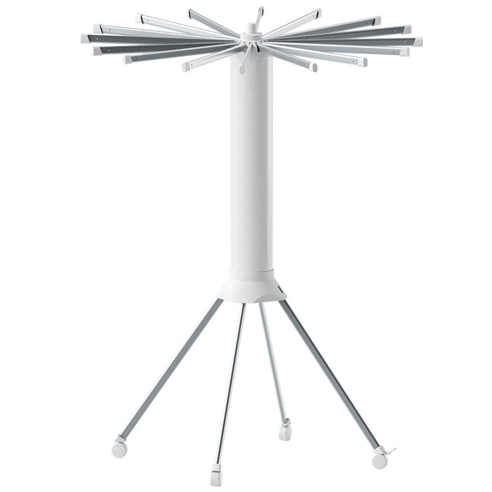 Floor Standing Clothes Drying Rack with 16 Arms Foldable Laundry Drying Rack