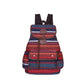 Boho Style Flap Drawstring Backpack
