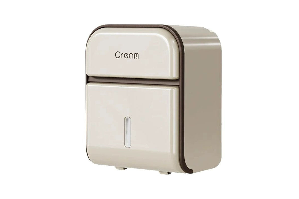 Wall Mount Toilet Paper Holder with Shelf 2-in-1 Tissue Dispenser for Bathroom