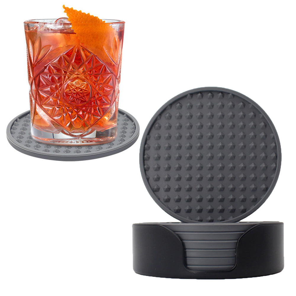 6 Set Silicone Drinks Coasters for Tabletop Protection