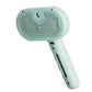 Rechargeable Pet Cat Dog Grooming Spray Brush with Self-Cleaning Function