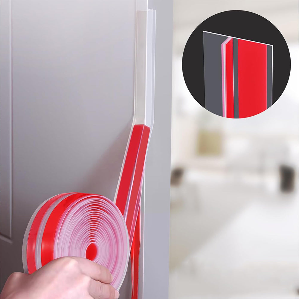 3m T-shaped Clear Silicone Seal Strip for Door and Windows Gaps