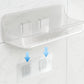 2Pcs Acrylic Adhesive Shower Caddy No Drill Wall Mount Organizer Storage Shelf