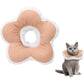 Cute Flower Cat Cone Collar Anti-Bite Lick Wound Healing Protective Neck Collar-Peach Blossom