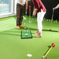 3Pcs Replaceable Golf Hitting Mat Golf Practice Mat with Instant Swing Path Feedback