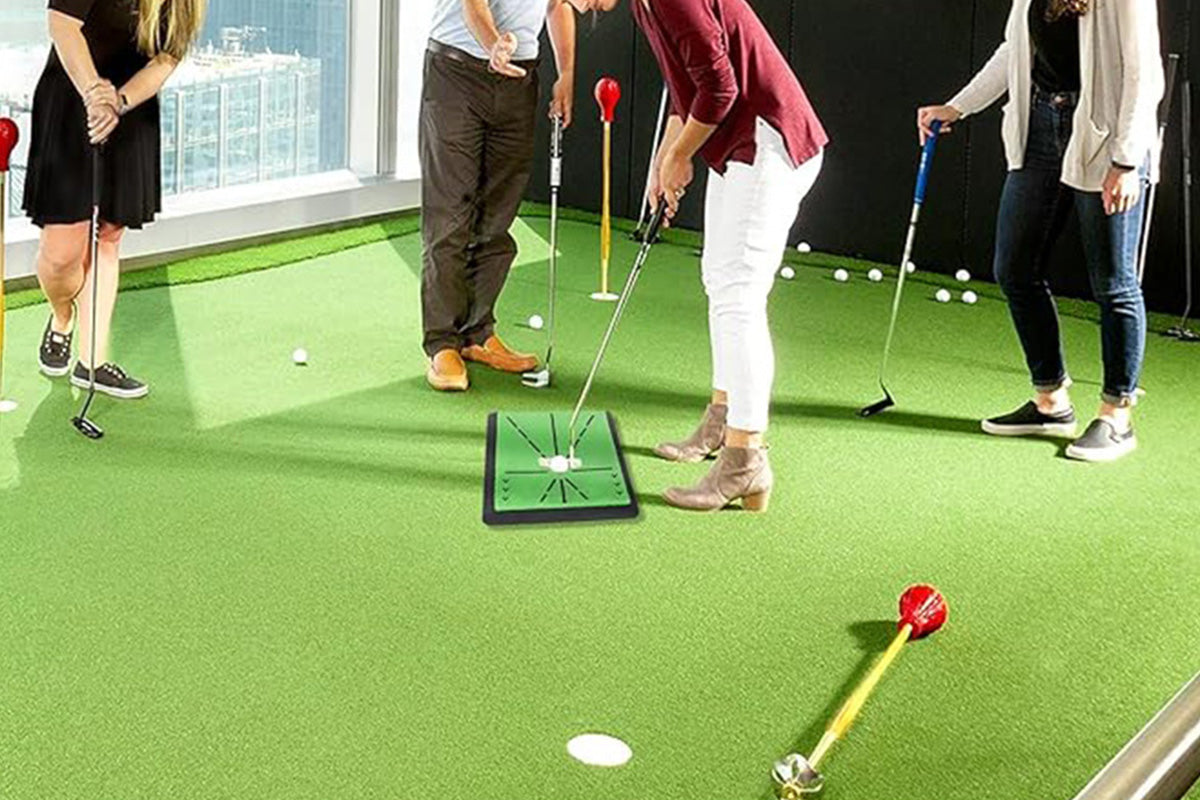 3Pcs Replaceable Golf Hitting Mat Golf Practice Mat with Instant Swing Path Feedback