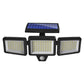 3 Head Motion Sensor Solar Light Wall Lamp