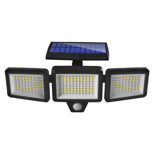 3 Head Motion Sensor Solar Light Wall Lamp