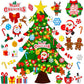Felt Christmas Tree Set DIY Felt 41 Ornaments and LED String Lights