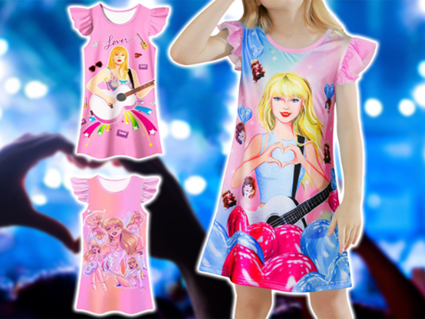 Taylor Swift Inspired Girl's Nightgown