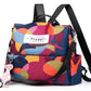 New Multifunctional Printed Anti-theft Backpack Oxford Travel Bag