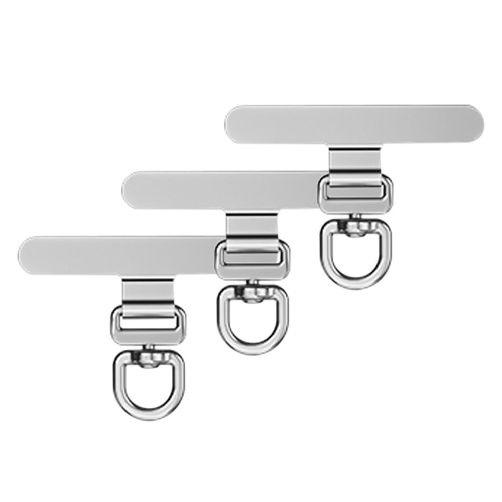 3 PCS Rotating Phone Tether Tab Stainless Steel Phone Strap Holder for most Phone Cases