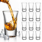 12 PCS Heavy Base Shot Glasses 30ml Thickened Glass Tumbler for Whiskey Vodka Tasting