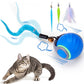Interactive Cat Toy Ball Automatic Interactive Cat Toys Indoor with 3 Tails