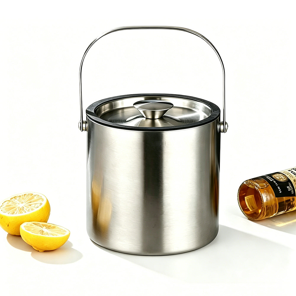 3.0L Stainless Steel Ice Bucket Bar Bucket for Wine Beer Champagne