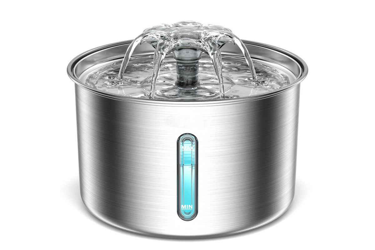 3L Stainless Steel Cat Water Fountain Automatic Electric Pet Drinking Dispenser