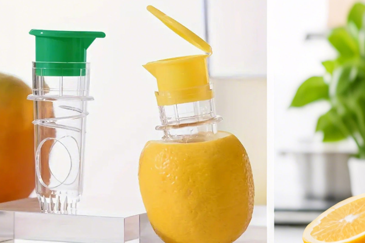 2Pcs Lemon Squeezer Screw Top Portable Citrus Juicer for Lemon Lime Orange