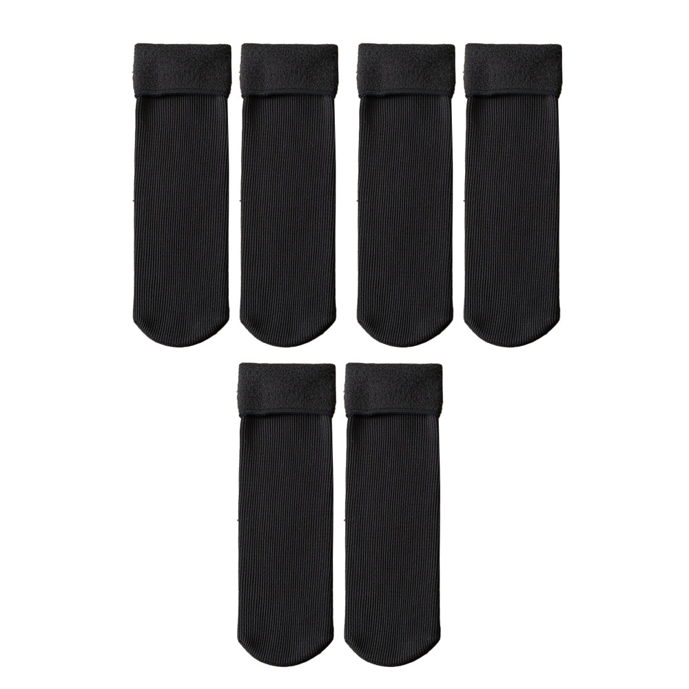 3 Pair Women Warm Plush Thermal Socks Thick Winter Snow Boot Socks