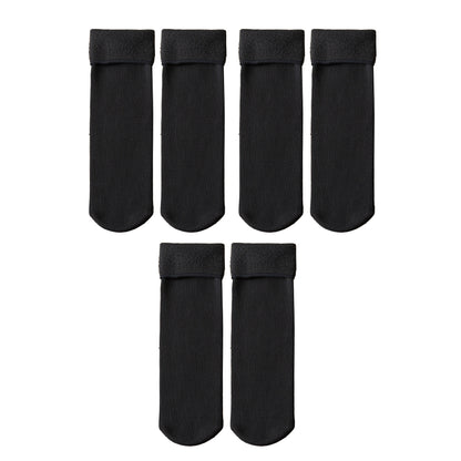 3 Pair Women Warm Plush Thermal Socks Thick Winter Snow Boot Socks
