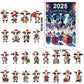 2025 Christmas Cow Advent Calendar Blind Box 24 Days Ornaments Set for Tree
