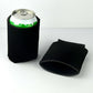 25Pcs Black Blank Can Cooler Sleeves Collapsible Plain Drink Holder Skinny Drink Insulated Sleeve