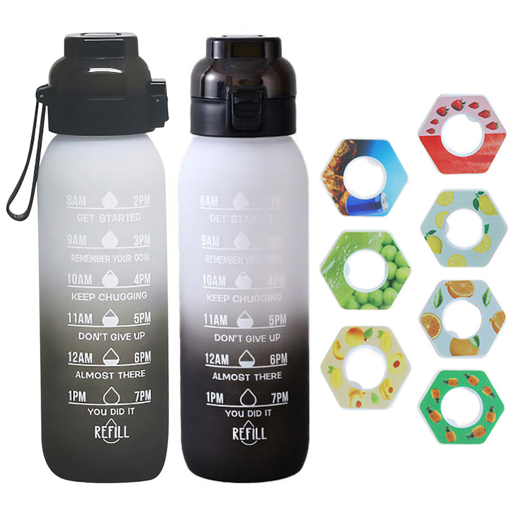 700ML or 1000ML Scent Water Bottle Leak Proof Sport Water Cup with 7 Fragrance Rings