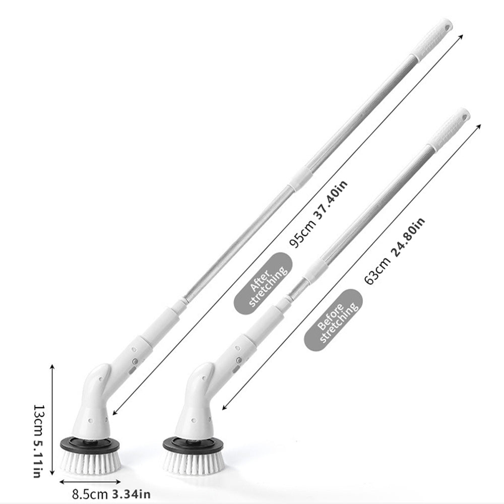 Electric Spin Scrubber Electric Cleaning Brush with 6 Replaceable Brush Heads