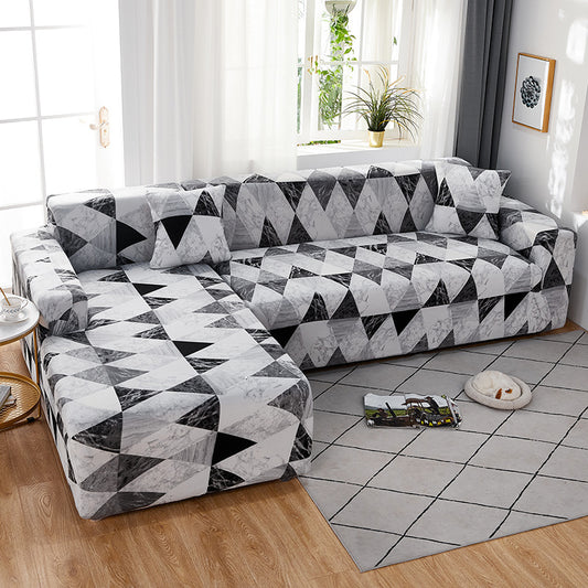 Geometric Pattern Sofa Cover Elastic Sofa Cover