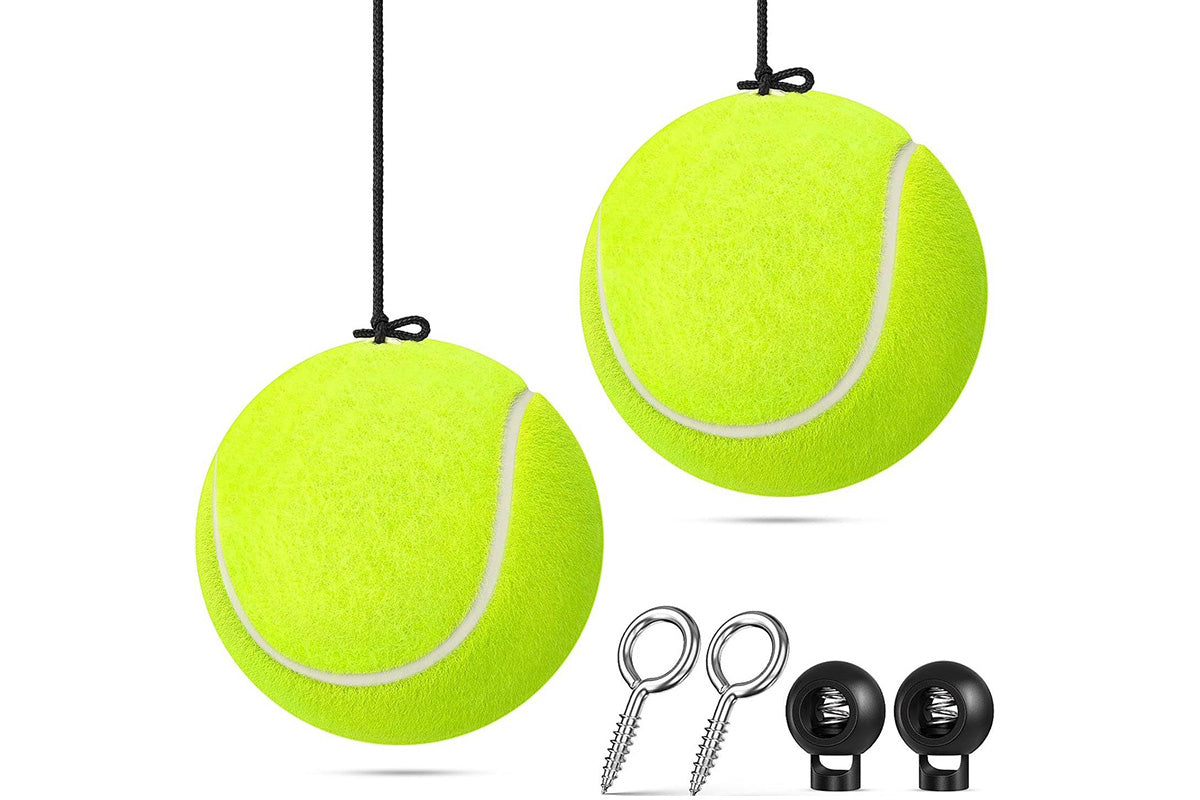 2Pcs Garage Parking Aid Tennis Balls with Adjustable String – Vehicle Stopper for Safe and Precise Parking