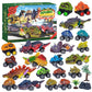 2025 Dinosaur Cars Advent Calendar Christmas Countdown Blind Box Pull Back Car Toy Set