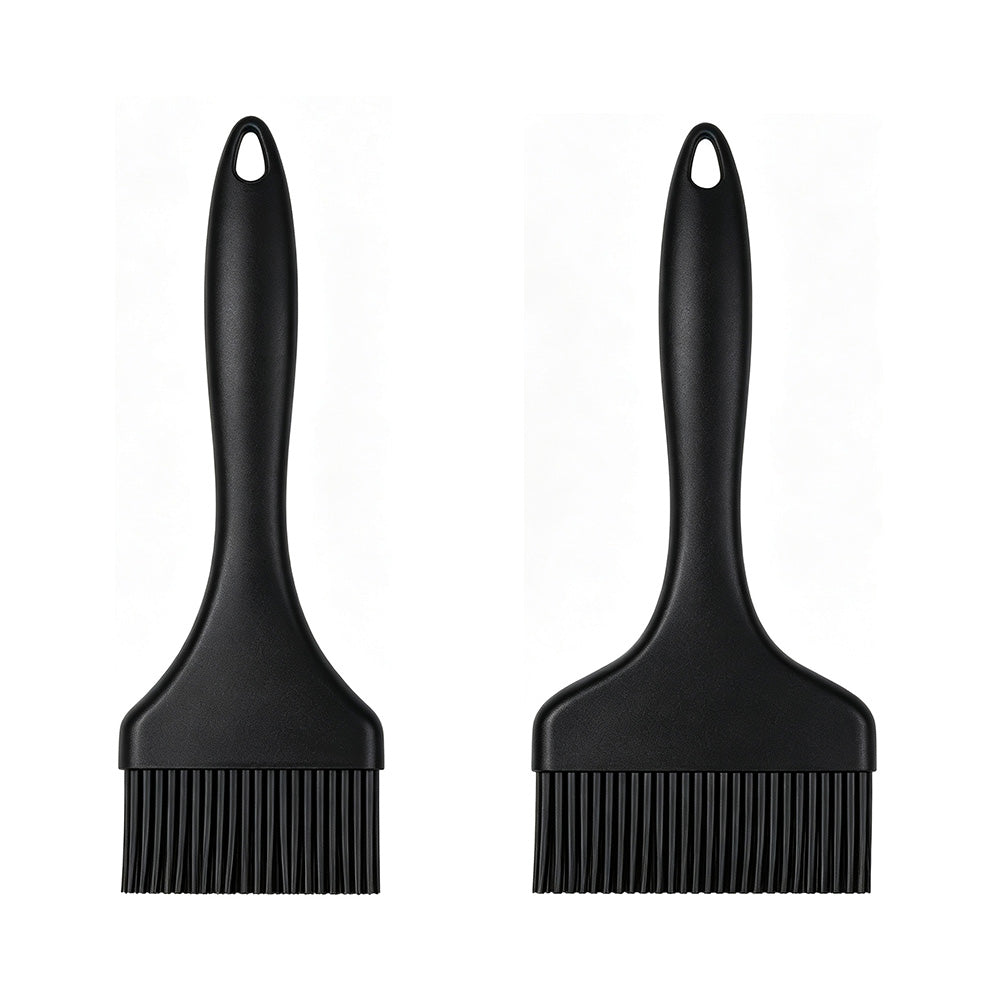 2 Pack Large and Small Silicone Basting Brushes for BBQ Baking and Oil