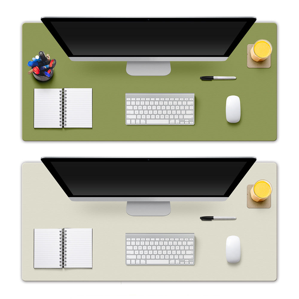 Dual-Sided Leather Desk Pad and Mouse Mat