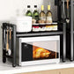 Adjustable Microwave Oven Shelf Kitchen Countertop Organizer Rack
