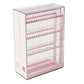 2-Tier Jewelry Organizer with Pull Out Drawer Earring Storage Box Display Case for Earrings Necklace Rings Studs