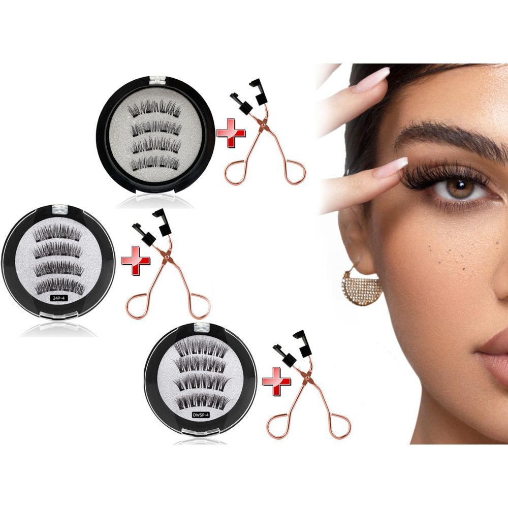 Attractive Eyelashes Clip Set with Two Pairs of Eyelashes