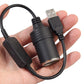 5V to 12V Step-Up Power Cable USB to Car Cigarette Lighter Converter for Dash Cams