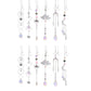 12Pcs Glass Sun Catcher Prism Hanging Kit with Chain