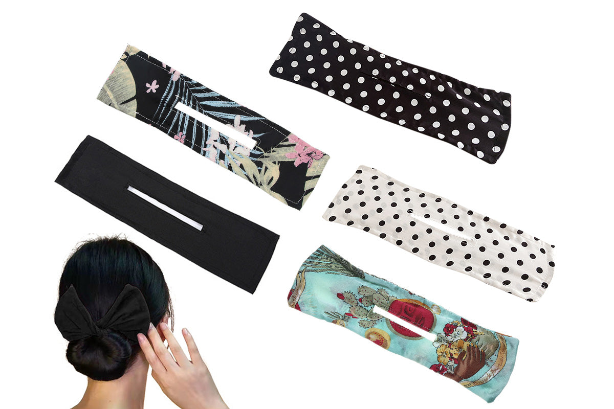5-Pack Deft Hair Bun Maker Bows for Women and Girls
