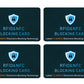 4 Pack RFID NFC Anti Theft Cards Wallet Passport Protector