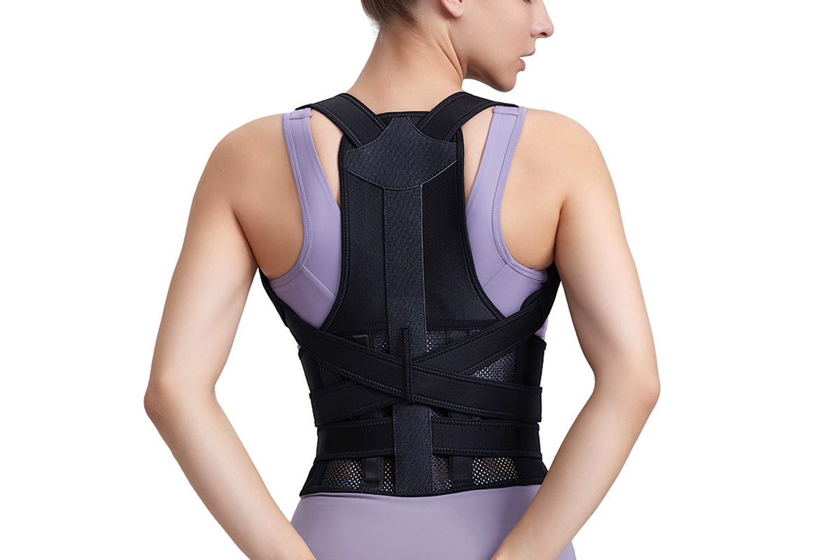 Posture Corrector Back Brace Adjustable Straightener for Improving Back Posture-Black