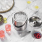 2L Ice Bucket with Tong and Lid Insulated Double Walled Stainless Steel Cooler with Strainer