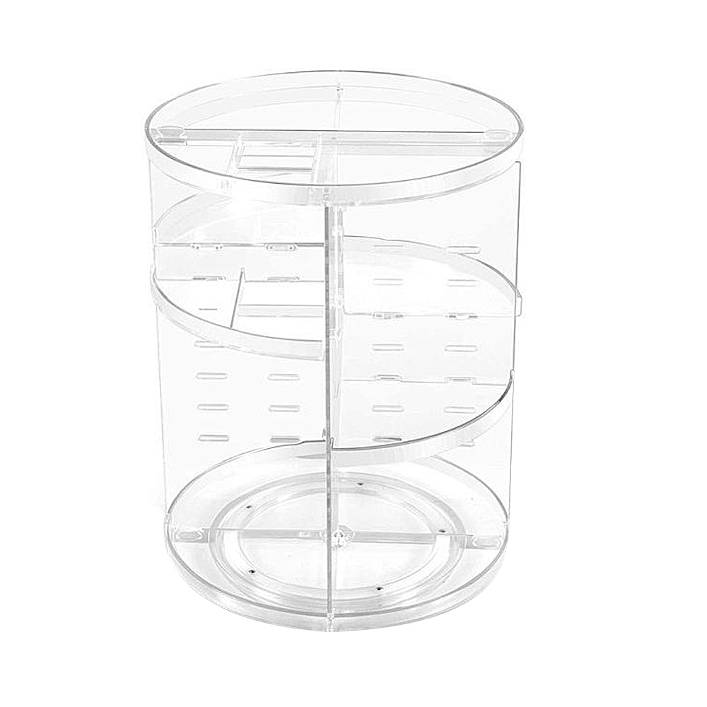 360 Degree Rotating Makeup Organizer Box Cosmetic Storage