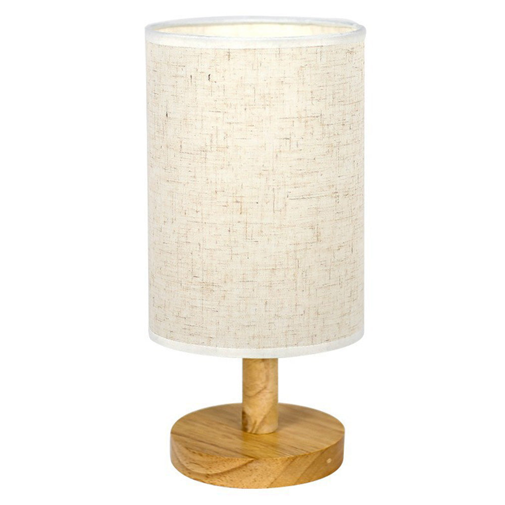 Small Bedside Night Table Lamp For Bedroom Minimalist Nightstand Lamp With Round Shade