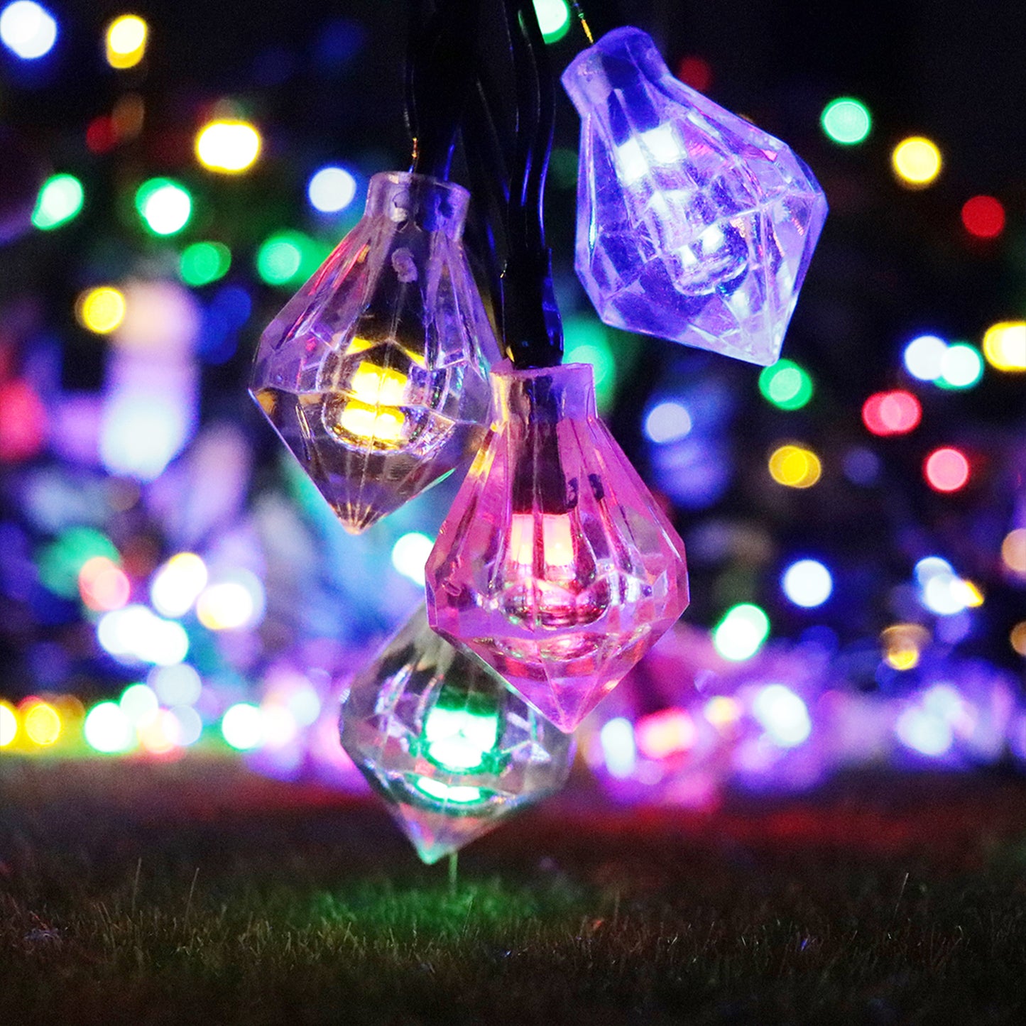 20 LED Diamond Solar Light Waterproof String light