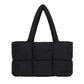 Puffer Tote Bag Large Quilted Puffy Handbag Lightweight Satchel Purse
